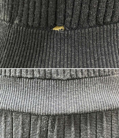 LACOSTE 半袖ワンピース パイピング ネイビー×グリーン EF7049 レディース SIZE 34 ラコステ