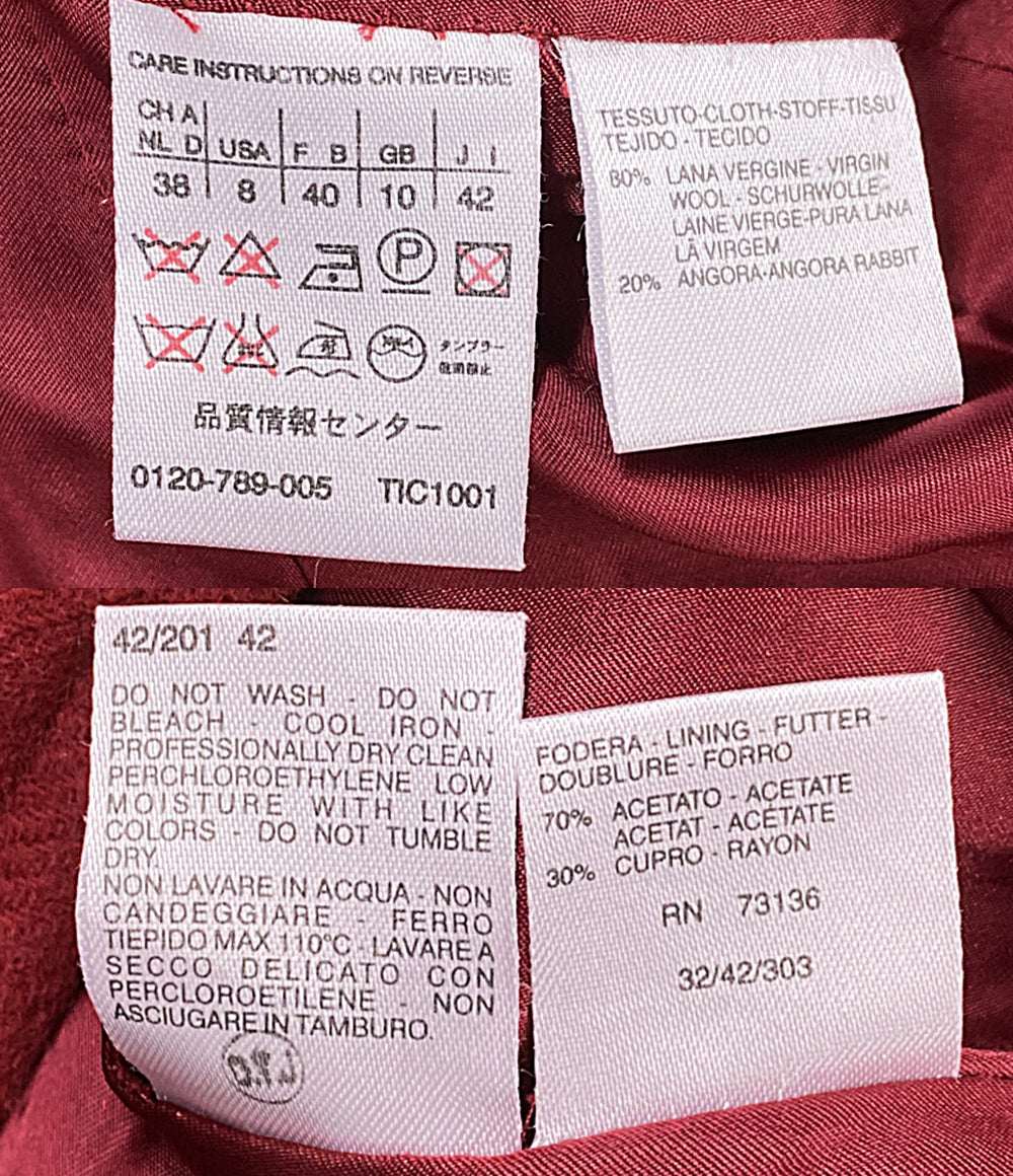 MAX MARA アンゴラ混ステンカラーコート レディース SIZE 42 マックスマーラ
