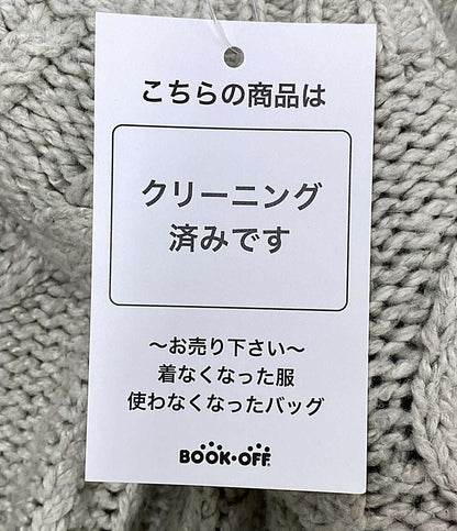 ESSENTIALS ニット ケーブル編み グレー系 メンズ SIZE M エッセンシャルズ