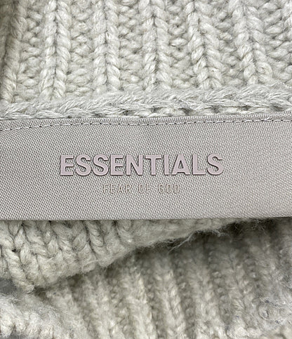 ESSENTIALS ニット ケーブル編み グレー系 メンズ SIZE M エッセンシャルズ