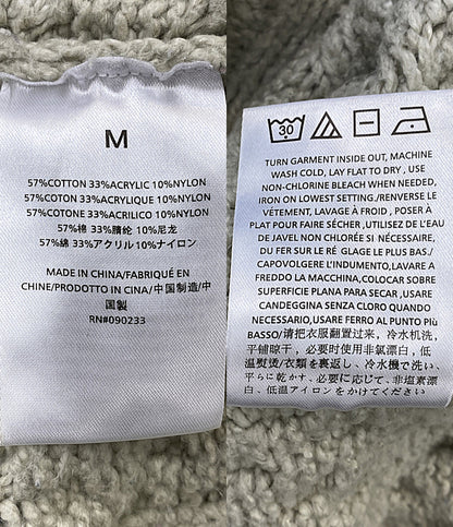 ESSENTIALS ニット ケーブル編み グレー系 メンズ SIZE M エッセンシャルズ