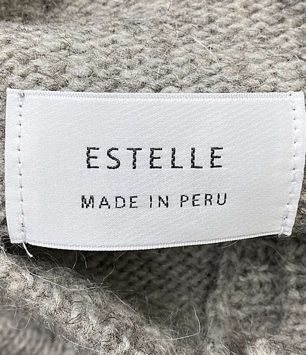 美品 ESTELLE エステール カーディガン ウール100 450321 レディース SIZE F