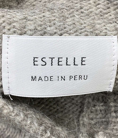 美品 ESTELLE エステール カーディガン ウール100 450321 レディース SIZE F