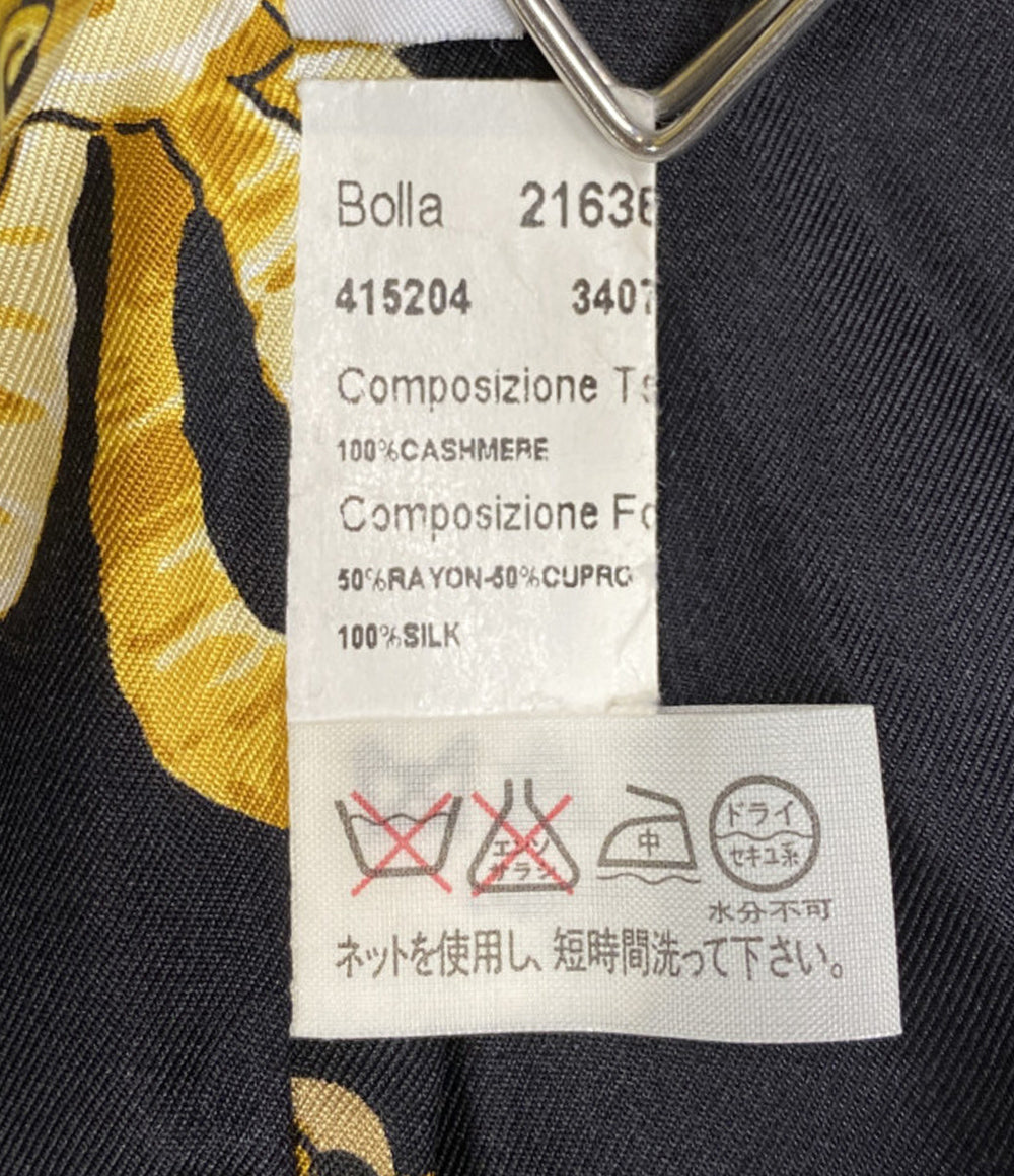 HERNO シングルコート ブラック 裏地総柄 レディース SIZE 46 ヘルノ