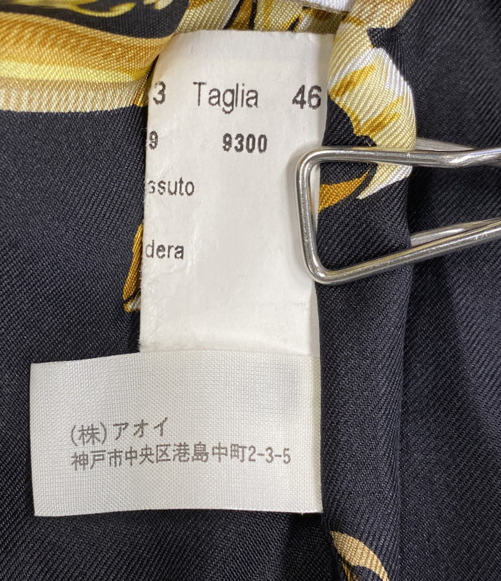 HERNO シングルコート ブラック 裏地総柄 レディース SIZE 46 ヘルノ
