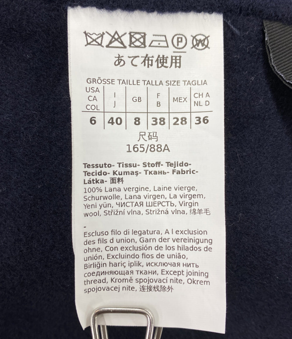 MAX MARA Weekend ダッフルコート フード付き ネイビー レディース SIZE 40 マックスマーラウィークエンド