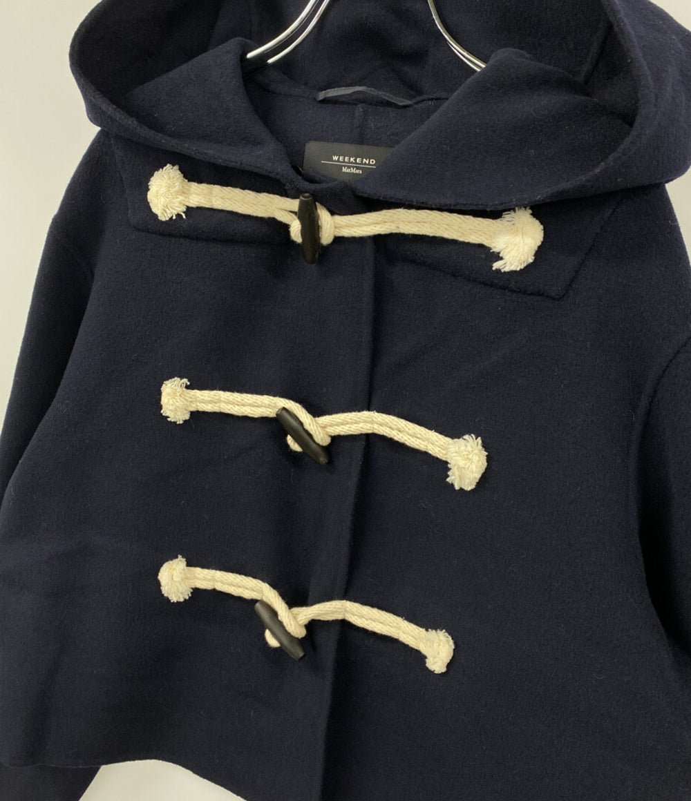 MAX MARA Weekend ダッフルコート フード付き ネイビー レディース SIZE 40 マックスマーラウィークエンド