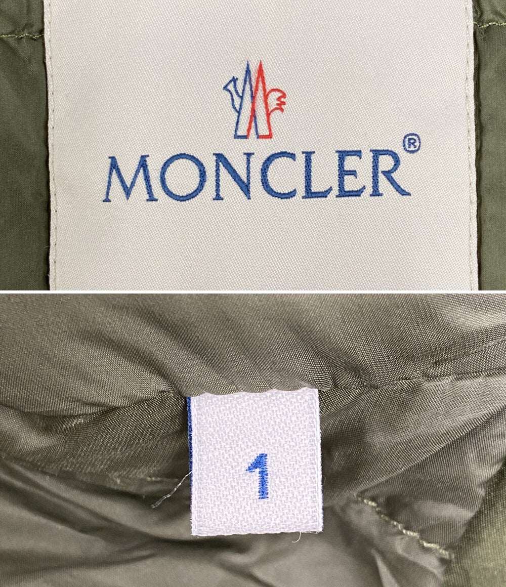 MONCLER ルクセンブルク フリル ダウンコート カーキ レディース SIZE 1 モンクレール