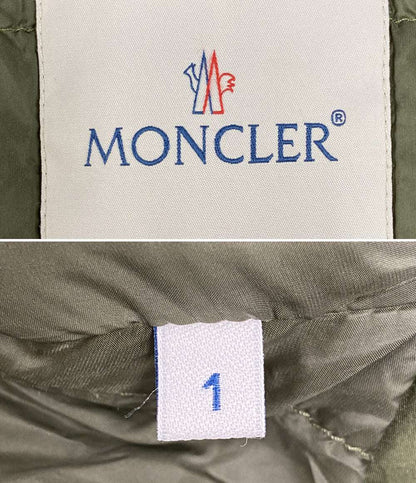 MONCLER ルクセンブルク フリル ダウンコート カーキ レディース SIZE 1 モンクレール