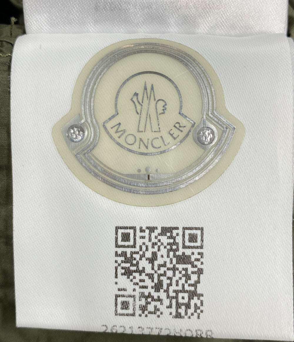 MONCLER ルクセンブルク フリル ダウンコート カーキ レディース SIZE 1 モンクレール