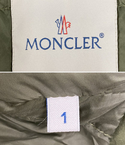 MONCLER ルクセンブルク フリル ダウンコート カーキ レディース SIZE 1 モンクレール