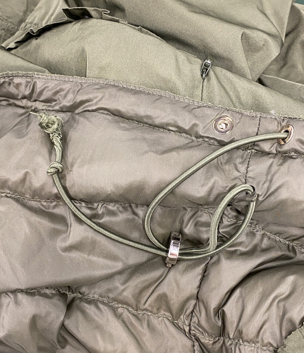 MONCLER ルクセンブルク フリル ダウンコート カーキ レディース SIZE 1 モンクレール
