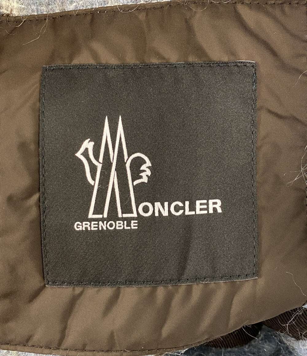 美品 MONCLER ポンチョ ケープ ファー付き K20983G00006 25AW レディース SIZE UNI モンクレール