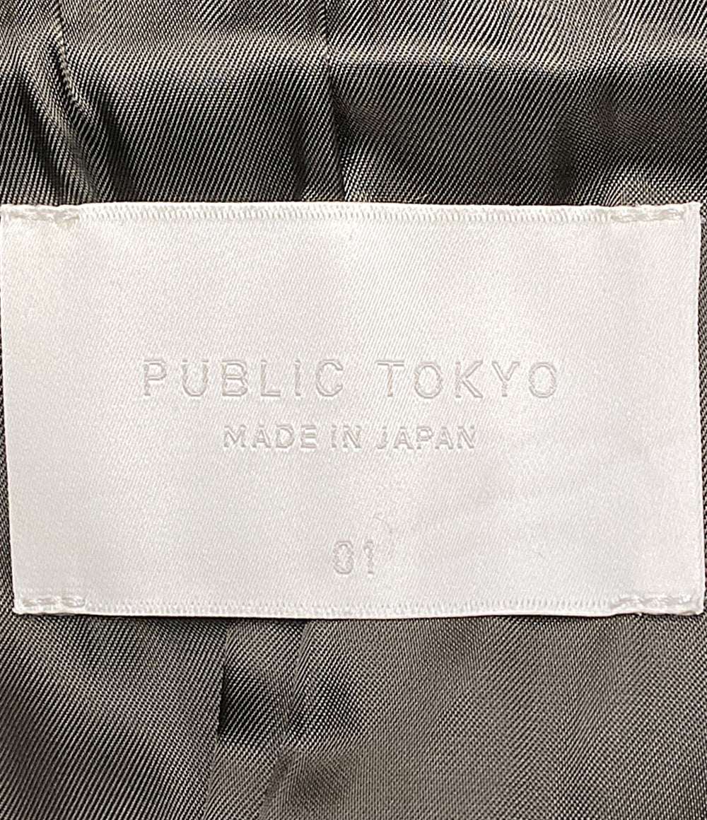 PUBLIC TOKYO バックフレアウールチェスターコート カーキ 162651001 レディース SIZE 1 パブリック トウキョウ