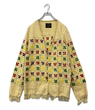 NEEDLES カーディガン バタフライ柄 メンズ SIZE S ニードルズ
