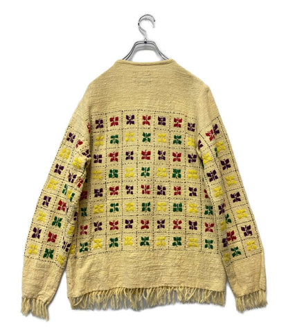 NEEDLES カーディガン バタフライ柄 メンズ SIZE S ニードルズ