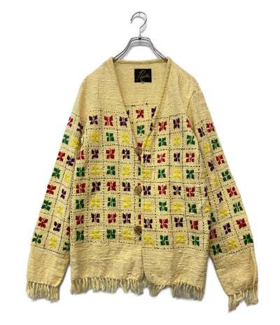 NEEDLES カーディガン バタフライ柄 メンズ SIZE S ニードルズ