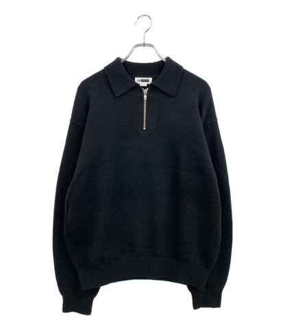 H BEAUTY & YOUTH ハーフジップニットポロ 1213-105-4173 メンズ SIZE M エイチ ビューティー&ユース ユナイテッドアローズ