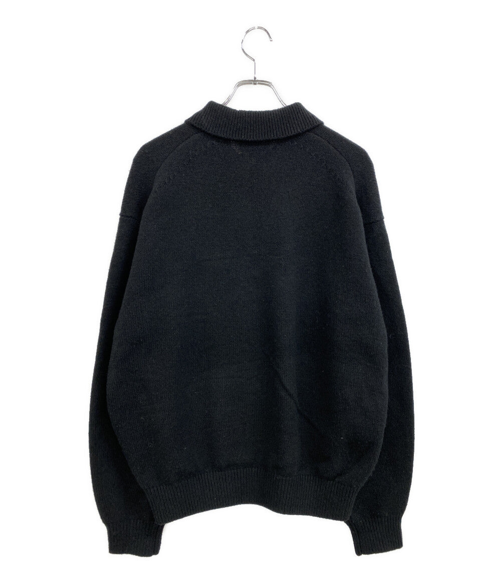 H BEAUTY & YOUTH ハーフジップニットポロ 1213-105-4173 メンズ SIZE M エイチ ビューティー&ユース ユナイテッドアローズ