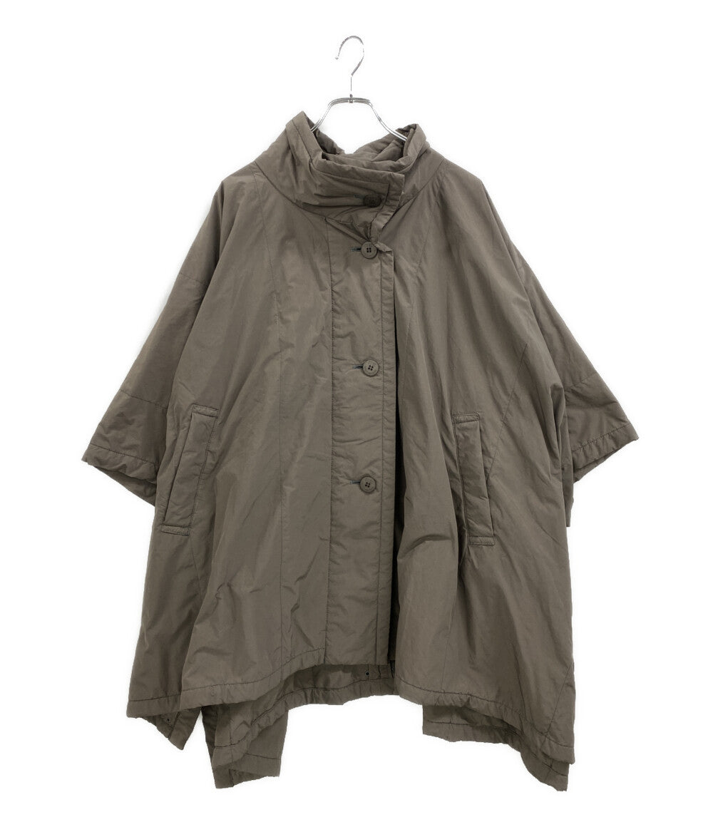 me ISSEY MIYAKE ポンチョコート グレージュ ショール付 MI94FA541 レディース SIZE - ミー イッセイミヤケ