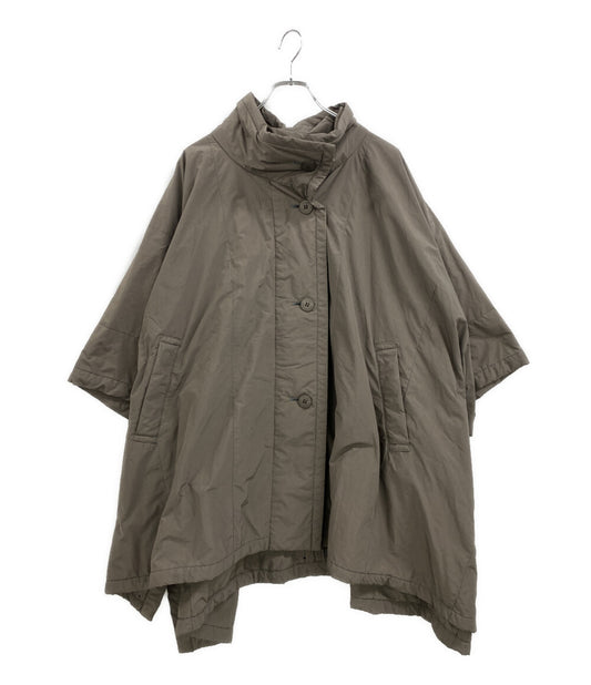 me ISSEY MIYAKE ポンチョコート グレージュ ショール付 MI94FA541 レディース SIZE - ミー イッセイミヤケ