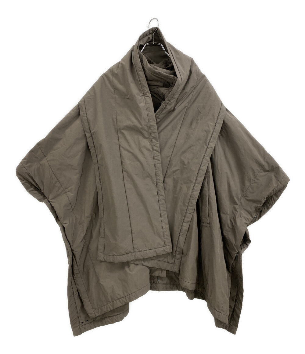 me ISSEY MIYAKE ポンチョコート グレージュ ショール付 MI94FA541 レディース SIZE - ミー イッセイミヤケ