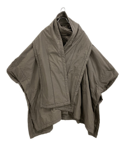 me ISSEY MIYAKE ポンチョコート グレージュ ショール付 MI94FA541 レディース SIZE - ミー イッセイミヤケ
