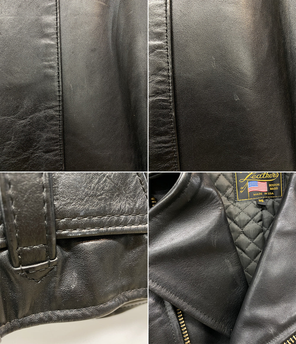 VANSON ライダースジャケット C2 ブラック 30949A05 カウレザー メンズ SIZE 36 バンソン