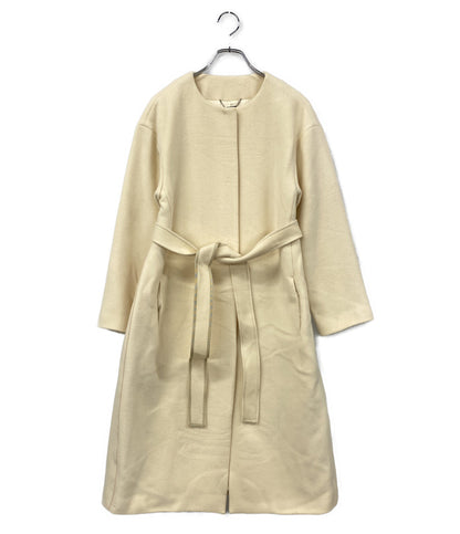 CELFORD ノーカラーコート アイボリー CWFC205007 レディース SIZE 38 セルフォード