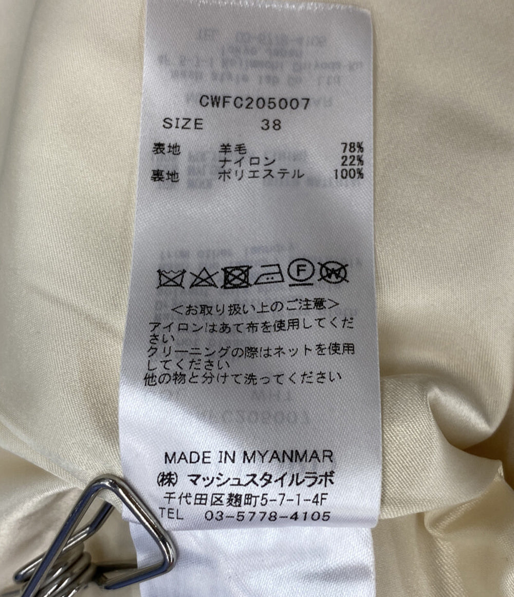 CELFORD ノーカラーコート アイボリー CWFC205007 レディース SIZE 38 セルフォード