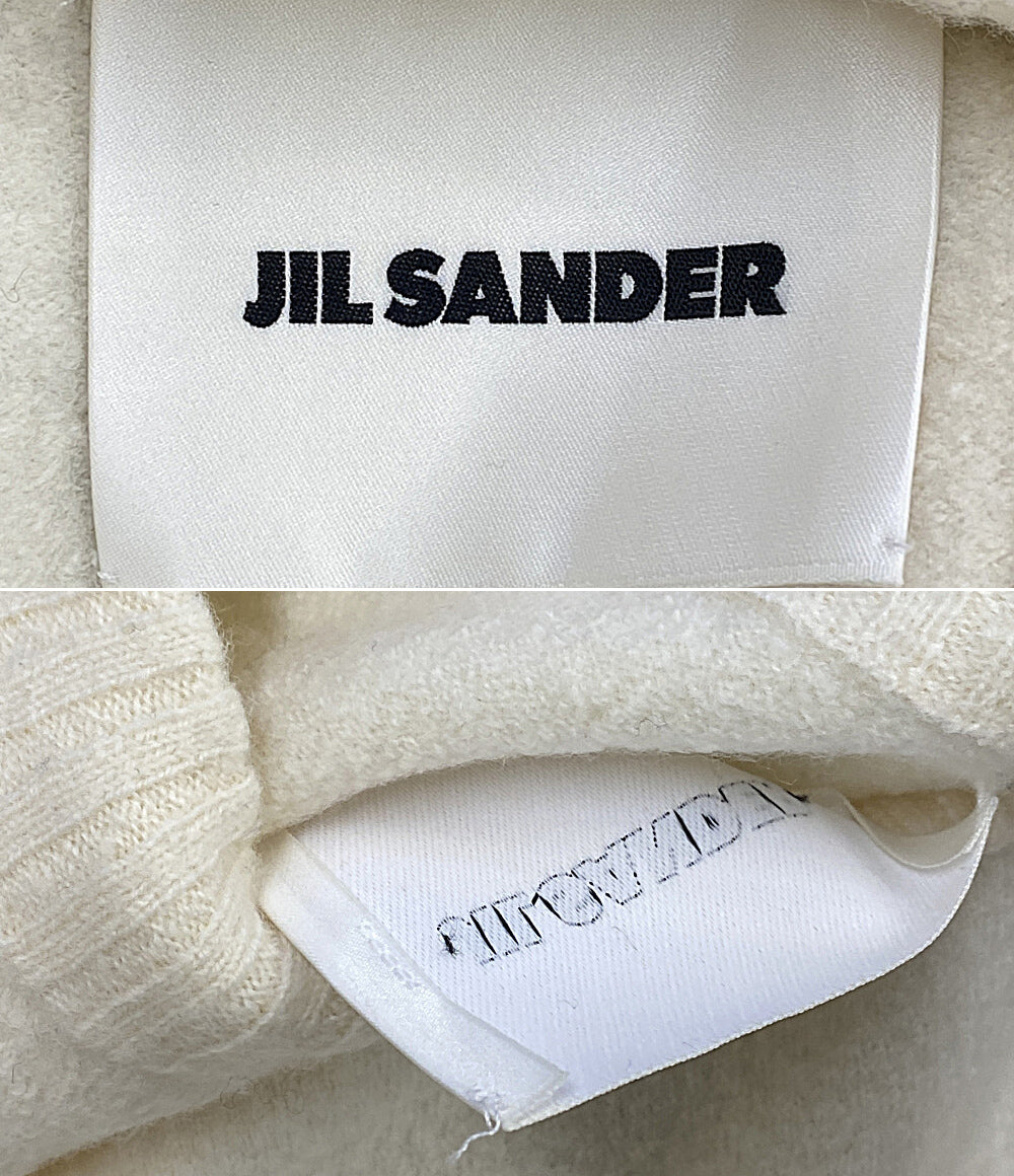 Jil sander ニット オフホワイト サイドスリット JSMU752026 メンズ SIZE 46 ジルサンダー