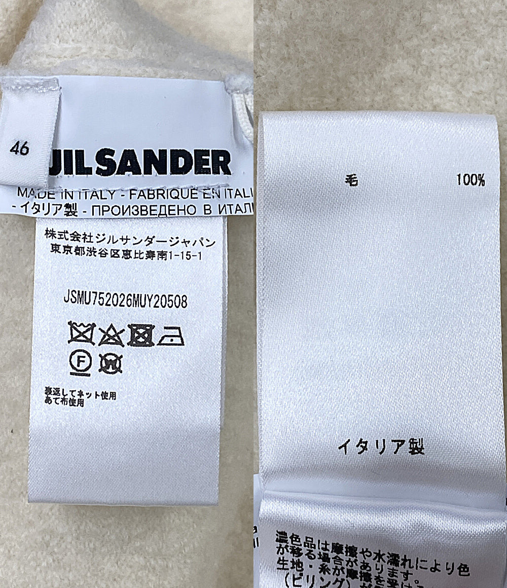 Jil sander ニット オフホワイト サイドスリット JSMU752026 メンズ SIZE 46 ジルサンダー