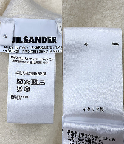 Jil sander ニット オフホワイト サイドスリット JSMU752026 メンズ SIZE 46 ジルサンダー