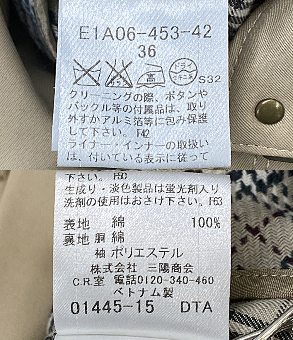 BURBERRY BLUE LABEL トレンチコート E1A06-453-42 レディース SIZE 36 バーバリーブルーレーベル