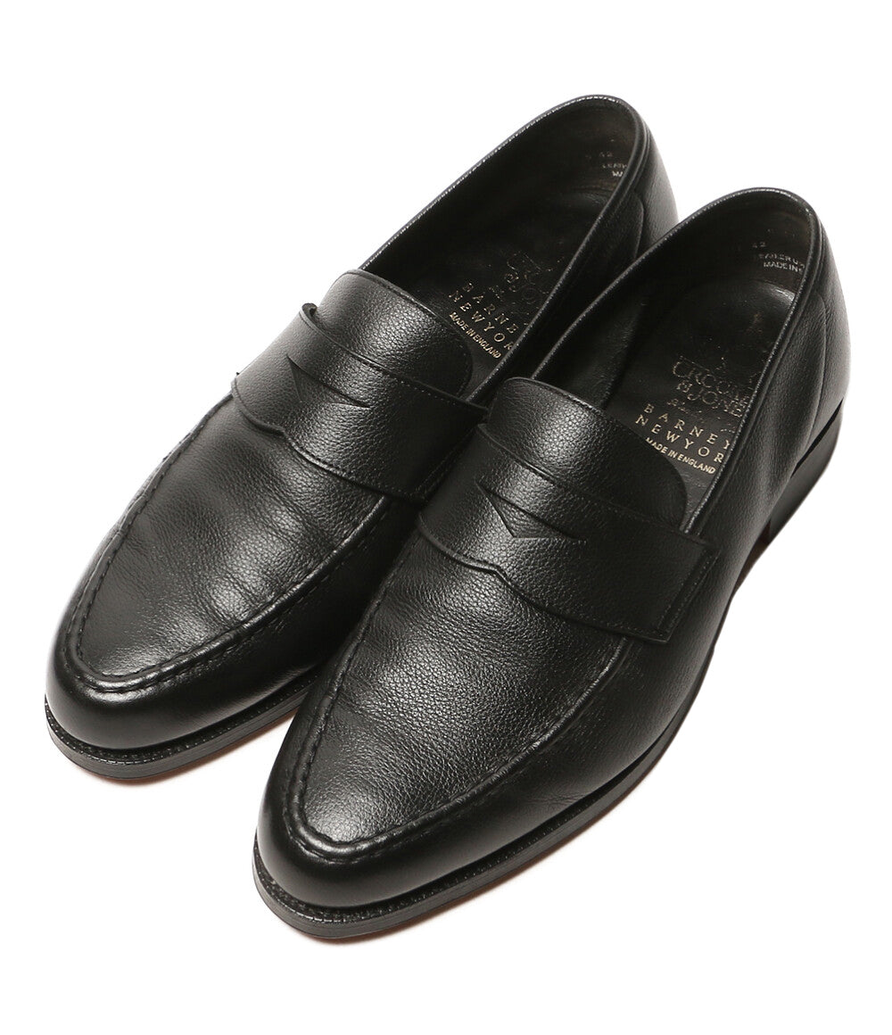 Crockett & Jones × BARNEYS NEWYORK バーニーズニューヨーク コインローファー ブラック メンズ SIZE 7 クロケットアンドジョーンズ