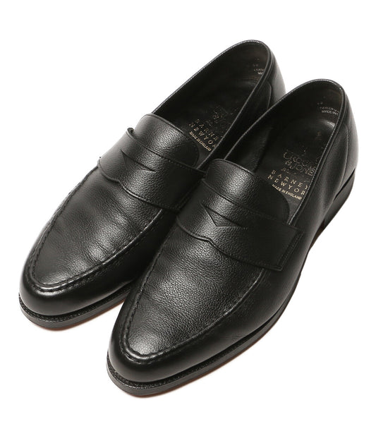 Crockett & Jones × BARNEYS NEWYORK バーニーズニューヨーク コインローファー ブラック メンズ SIZE 7 クロケットアンドジョーンズ