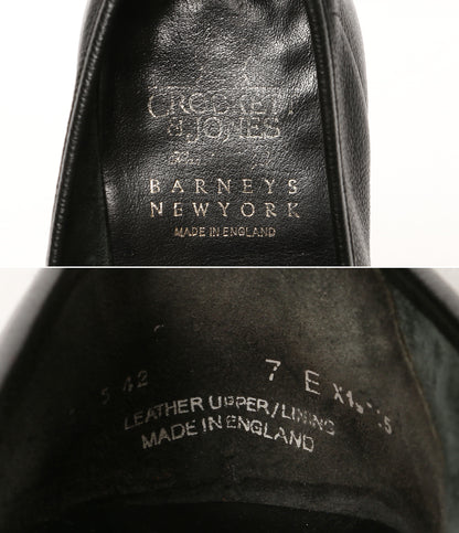 Crockett & Jones × BARNEYS NEWYORK バーニーズニューヨーク コインローファー ブラック メンズ SIZE 7 クロケットアンドジョーンズ