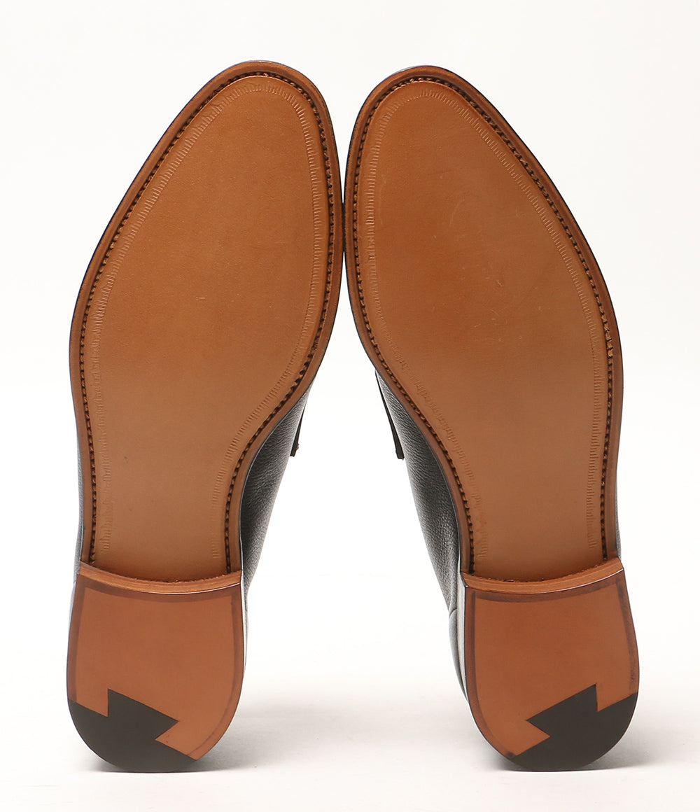 Crockett & Jones × BARNEYS NEWYORK バーニーズニューヨーク コインローファー ブラック メンズ SIZE 7 クロケットアンドジョーンズ