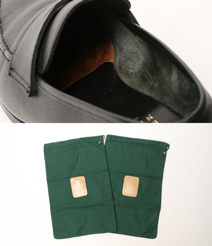 Crockett & Jones × BARNEYS NEWYORK バーニーズニューヨーク コインローファー ブラック メンズ SIZE 7 クロケットアンドジョーンズ