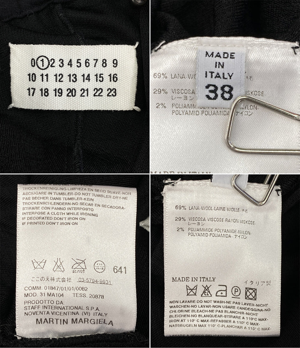 MARTIN MARGIELA ウールスカート ブラック 九重期 レディース SIZE 38 マルタンマルジェラ