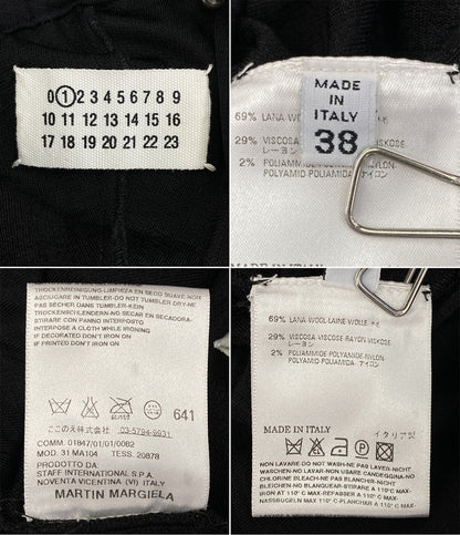 MARTIN MARGIELA ウールスカート ブラック 九重期 レディース SIZE 38 マルタンマルジェラ