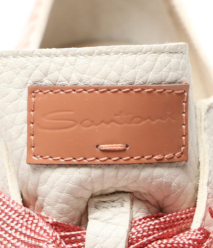 SANTONI スニーカー ピンク コーラル柄 レディース SIZE 37 サントーニ