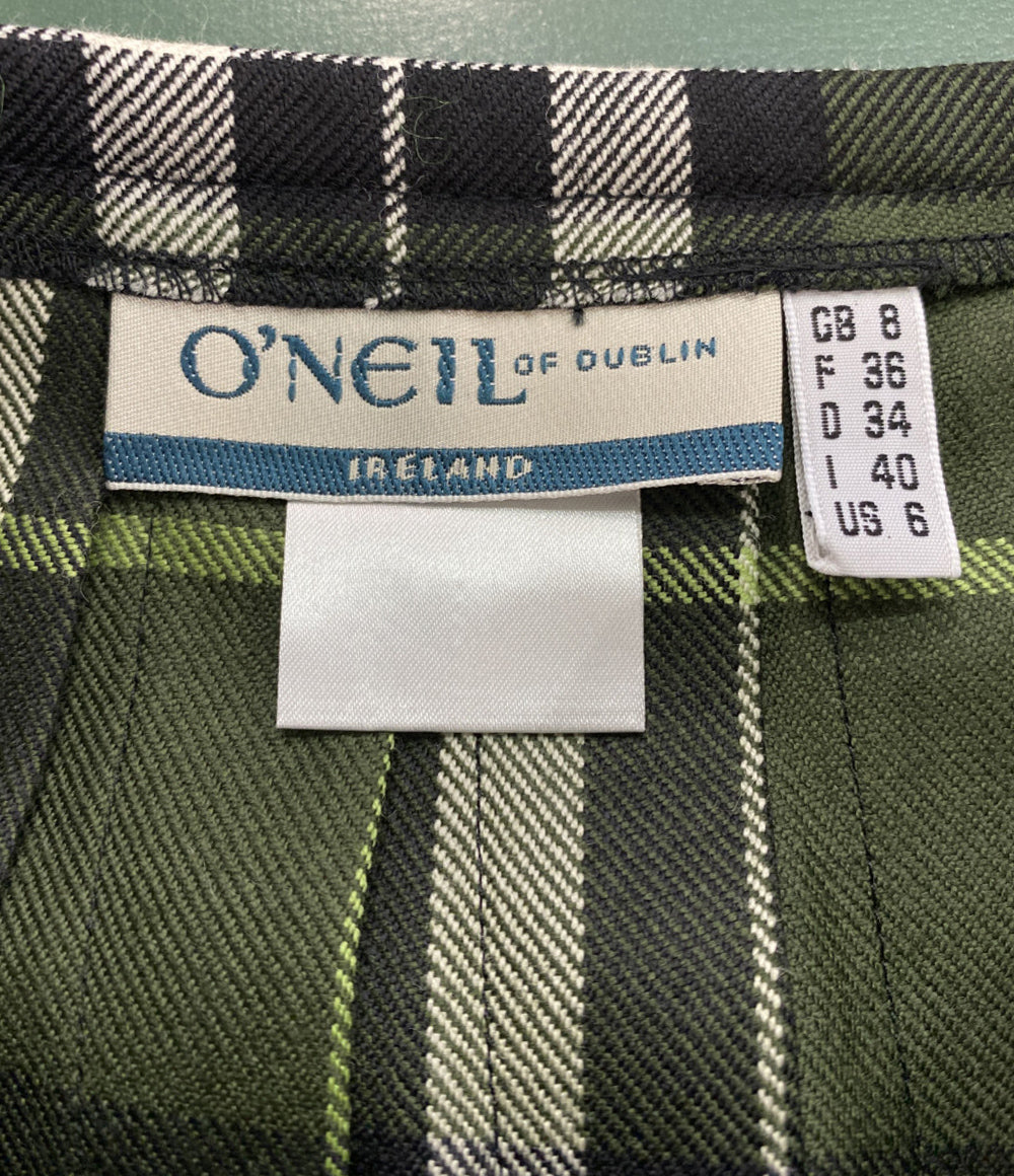 ONEIL OF DUBLIN オニール オブ ダブリン ラップスカート キルトロングスカート レディース SIZE F 36