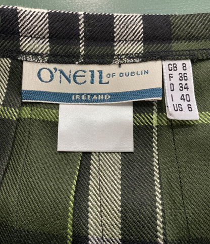 ONEIL OF DUBLIN オニール オブ ダブリン ラップスカート キルトロングスカート レディース SIZE F 36