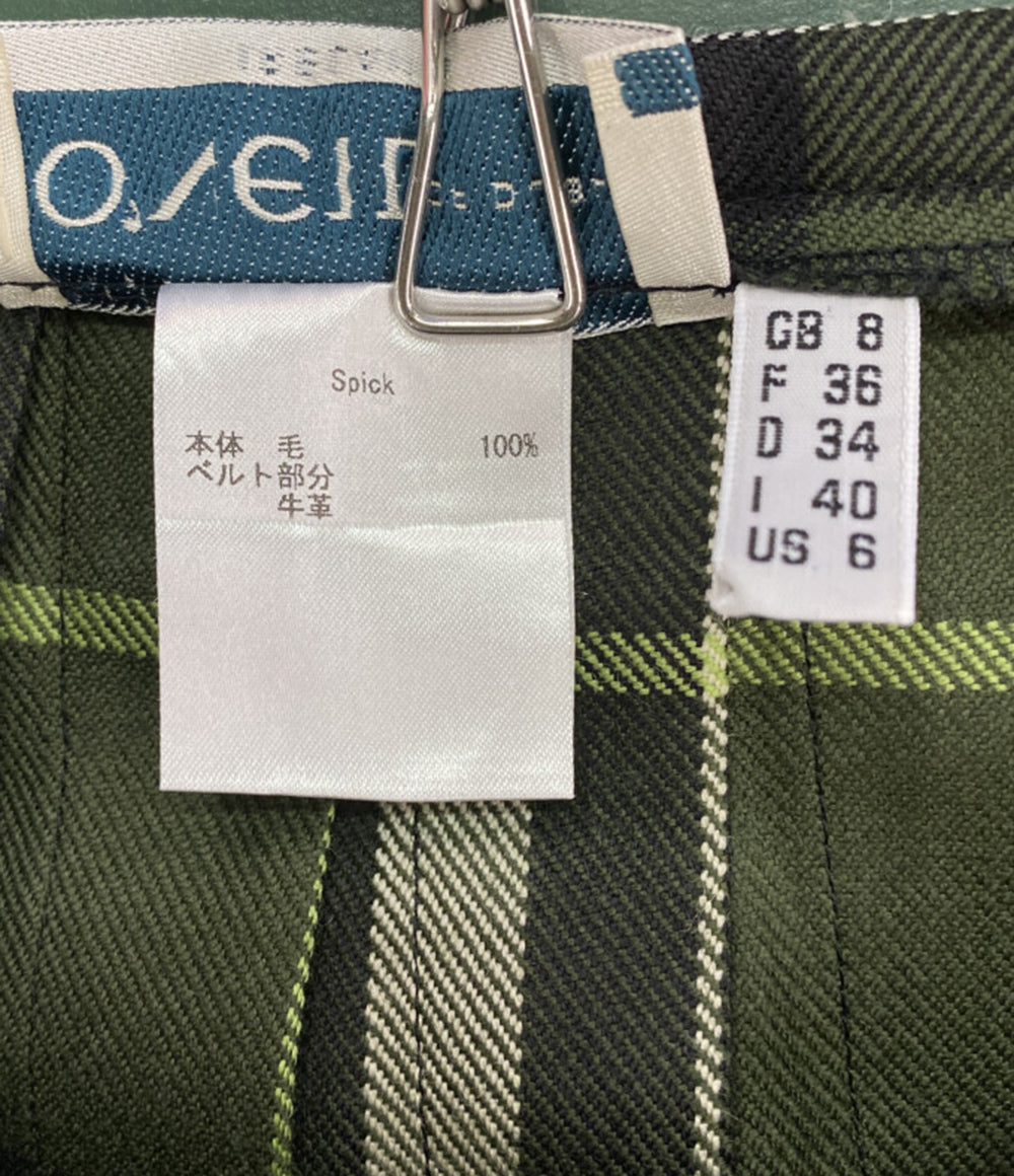 ONEIL OF DUBLIN オニール オブ ダブリン ラップスカート キルトロングスカート レディース SIZE F 36