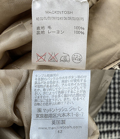 美品 MACKINTOSH コート グレンチェック メンズ SIZE 36 マッキントッシュ
