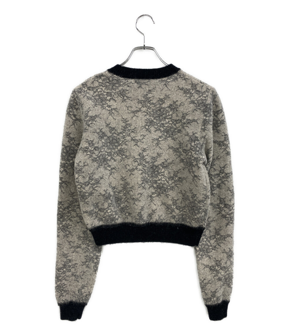 美品 NINA RICCI ニット レースジャカードプルオーバー 5A-PU0009-ML584 レディース SIZE M ニナリッチ