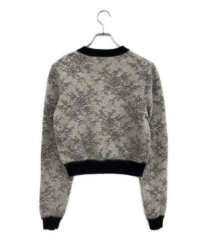 美品 NINA RICCI ニット レースジャカードプルオーバー 5A-PU0009-ML584 レディース SIZE M ニナリッチ