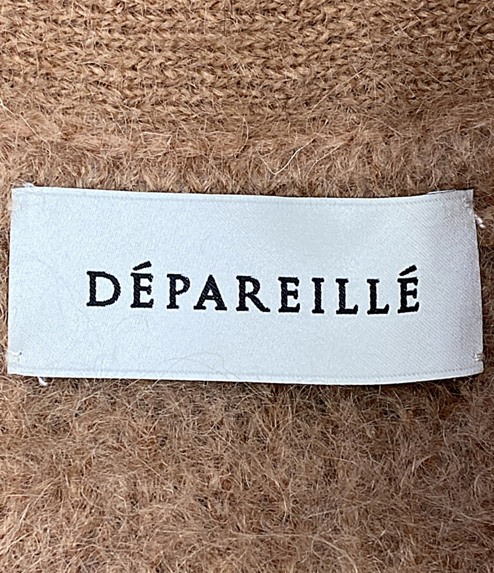 美品 DEPAREILLE デパリエ カーディガン モヘヤ B1124AKD407 レディース SIZE 38