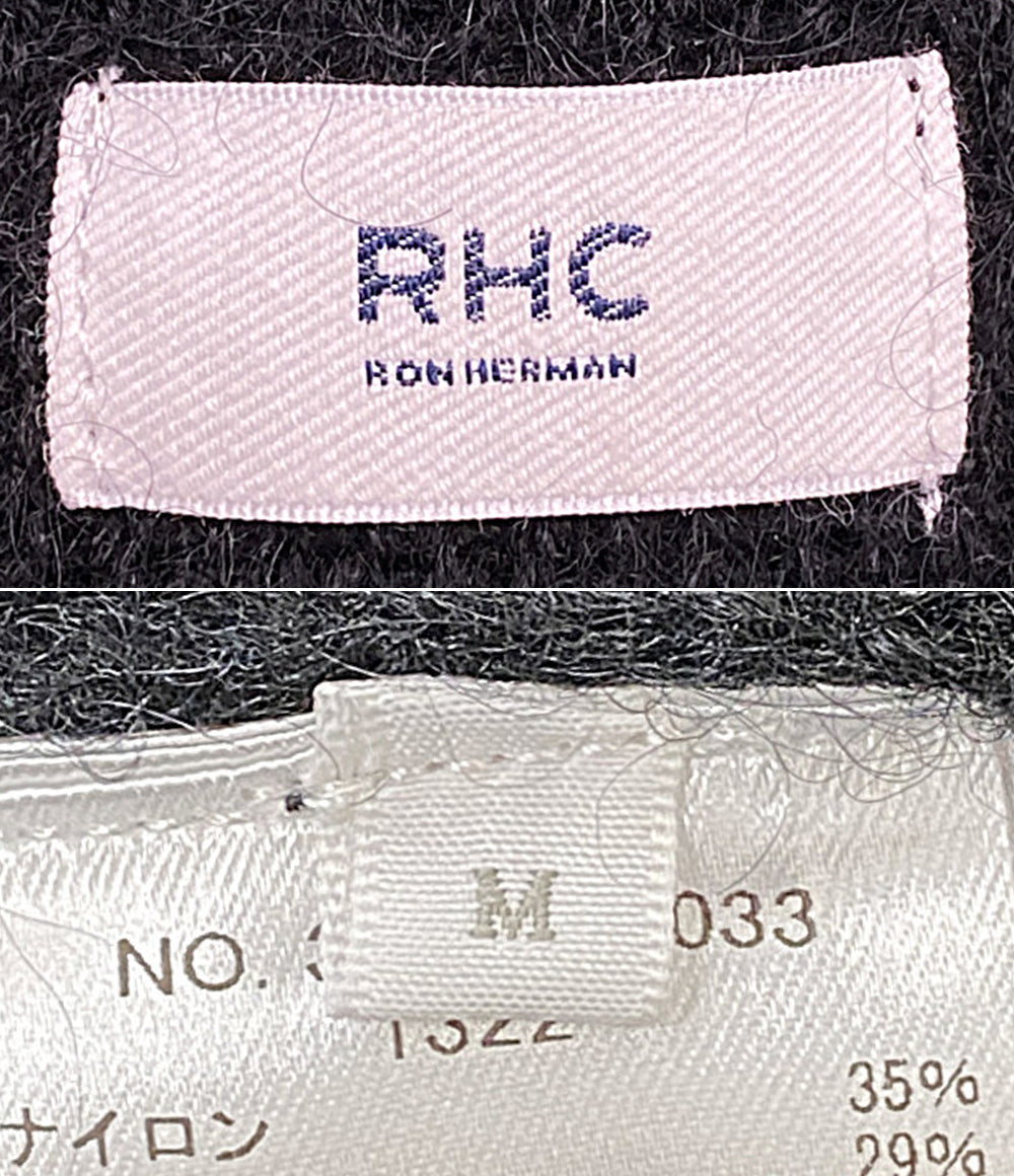 美品 Ron Herman カーディガン RHC モヘヤ ブラック 3820800033 メンズ SIZE M ロンハーマン